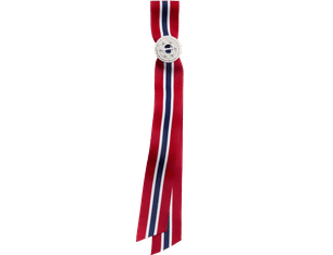 17th of May Ribbon with Removable Sølje Pin, Silver