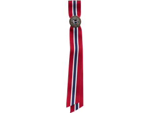 17th of May Ribbon with Removable Sølje Pin, Oxidized/Antique Silver Gilt