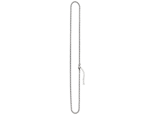 Oxidized Silver Chain, 17-19 inches