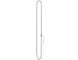 Oxidized Silver Necklace, 23 inches