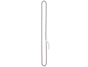 Oxidized Silver Necklace, 19-21 inches