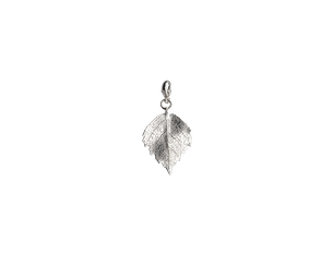 Charm/Pendant Birch Leaf, Silver