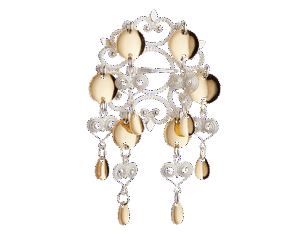 solje (brooch), silver/gilded