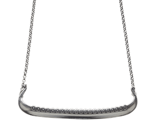 Myklebust Ship Silver Necklace, Large