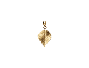 Birch Leaf Charm/Pendant, Gold